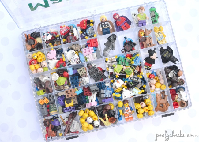 small plastic toy containers